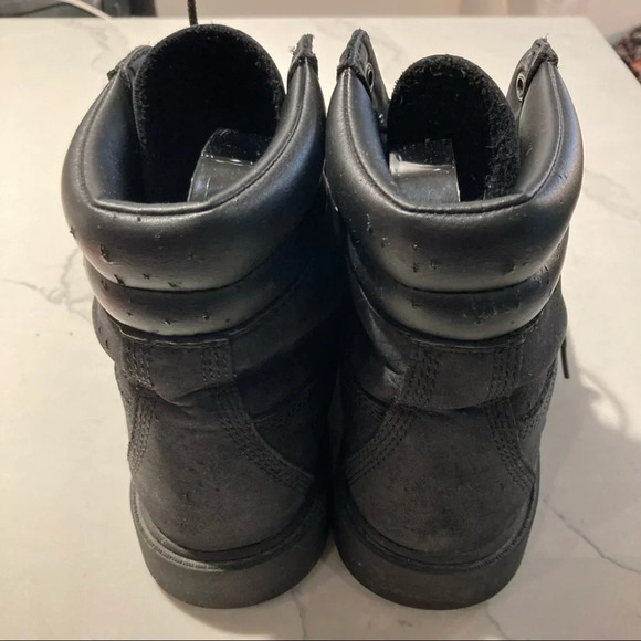 TIMBERLAND Sz Suede Lace Up Combat Moto Style Boots - Picture 10 of 13